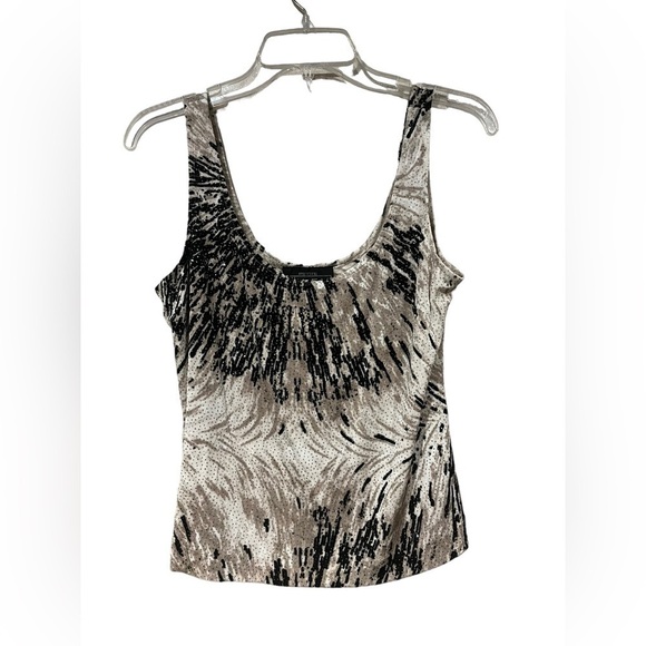 Alex Evenings Large Petite 90s/Y2K/Fairycore Bling Tank Top Sleeveless Sparkles - Picture 1 of 6